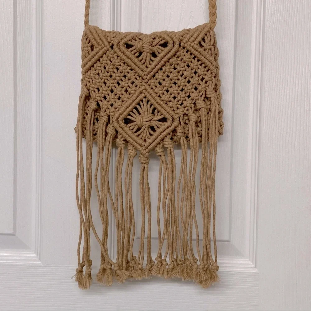 Crocheted Small Crossbody Purse BoHo